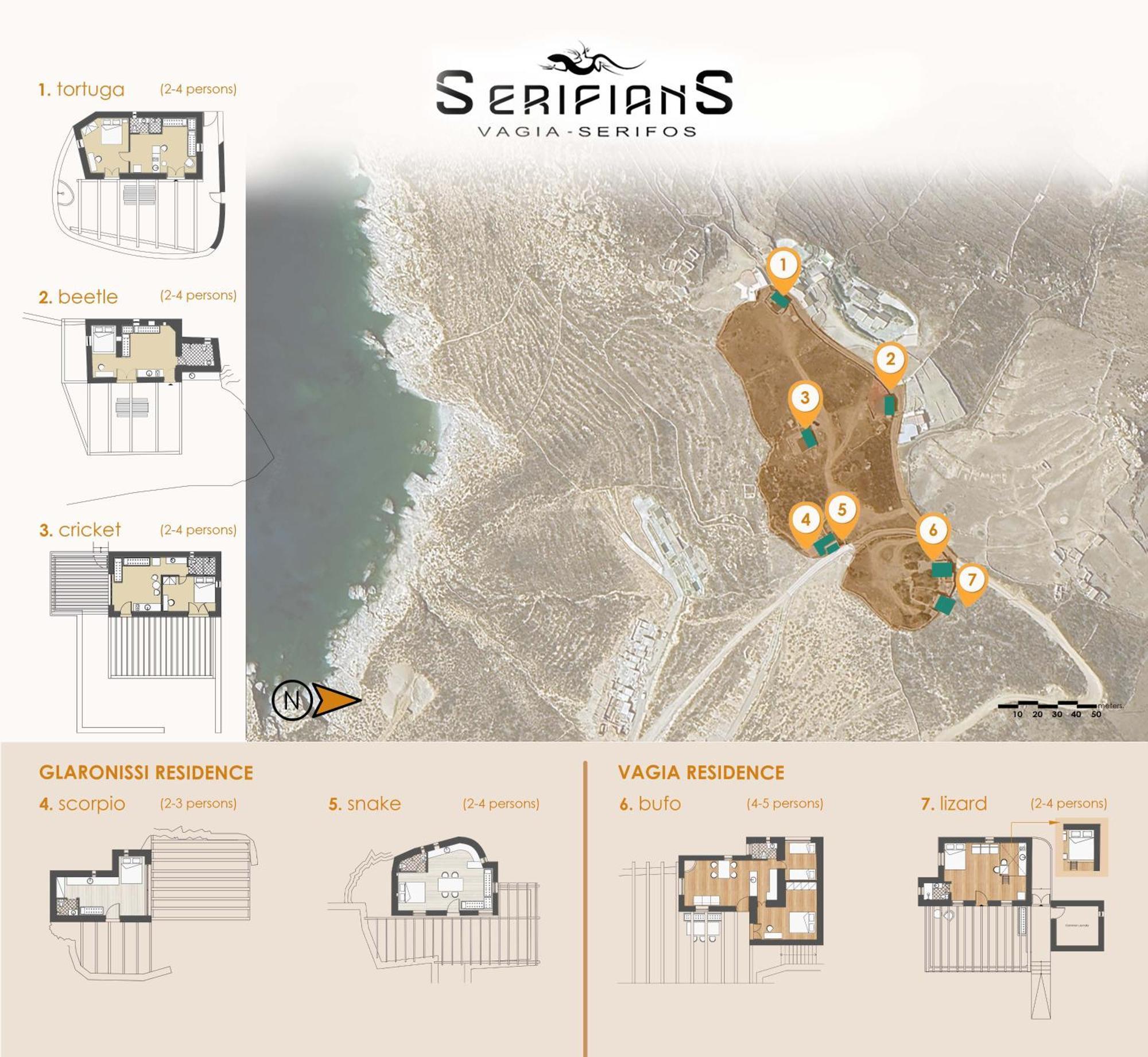 Snake House 180 Sea View - Serifians Residences Vayiá 외부 사진